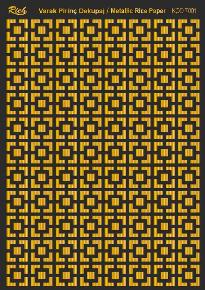 Ριζόχαρτο Rich Soft Gold  29x41 cm 7001