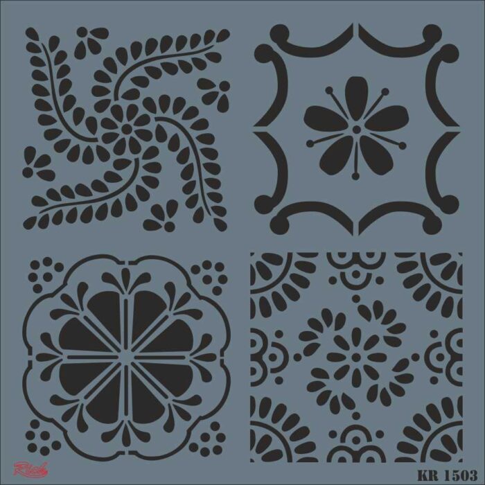 Stencil Rich Tile Serie 30x30 cm KR1503